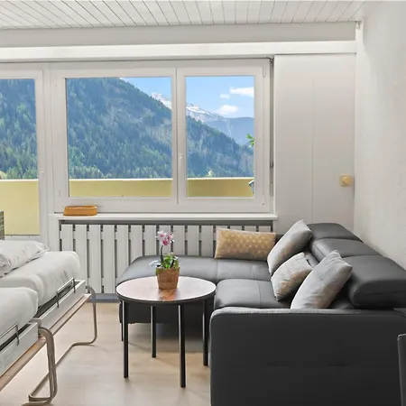 Lumineux Avec Superbe Terrasse Et Vue Leukerbad